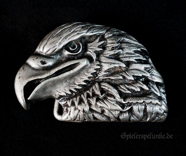 Gürtelschnalle Biker  Western Adlerkopf spielerspelunke